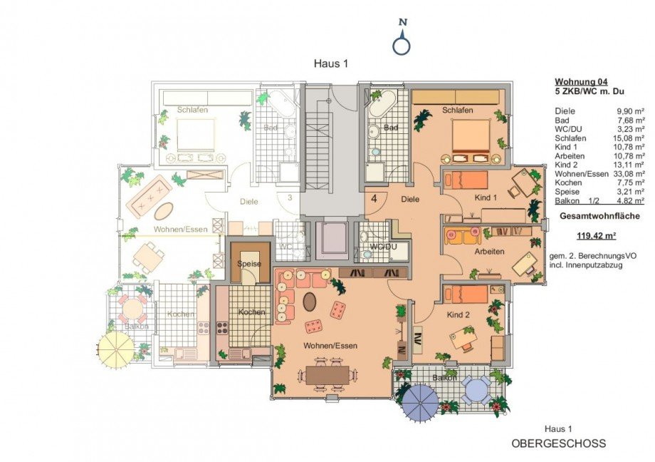 Grundriss Wohnung 4 Etagenwohnung M�nchen