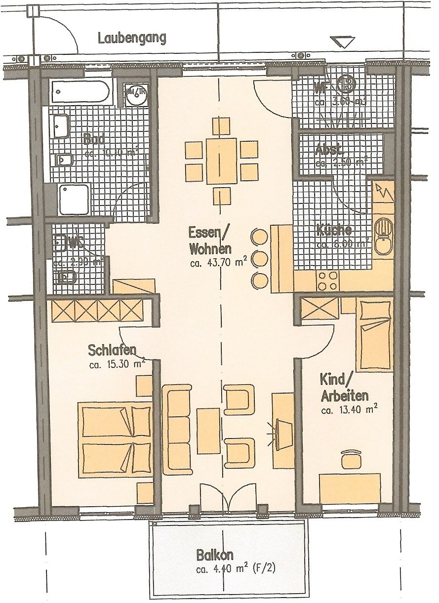 Grundriss 15 1OG Etagenwohnung M�nchen