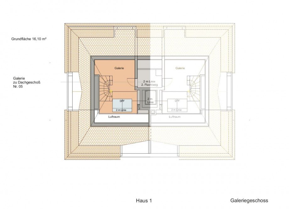 Grundriss Whg 5 Galerie Dachgeschosswohnung M�nchen