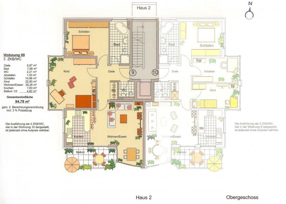 Grundriss Wohnung 9 Etagenwohnung M�nchen